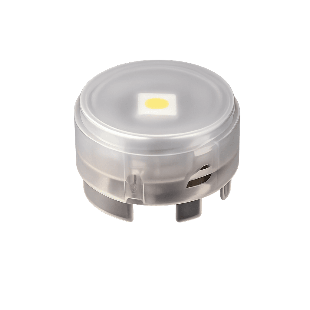 Close-up macro photography of Celebright LED bulb showing premium construction