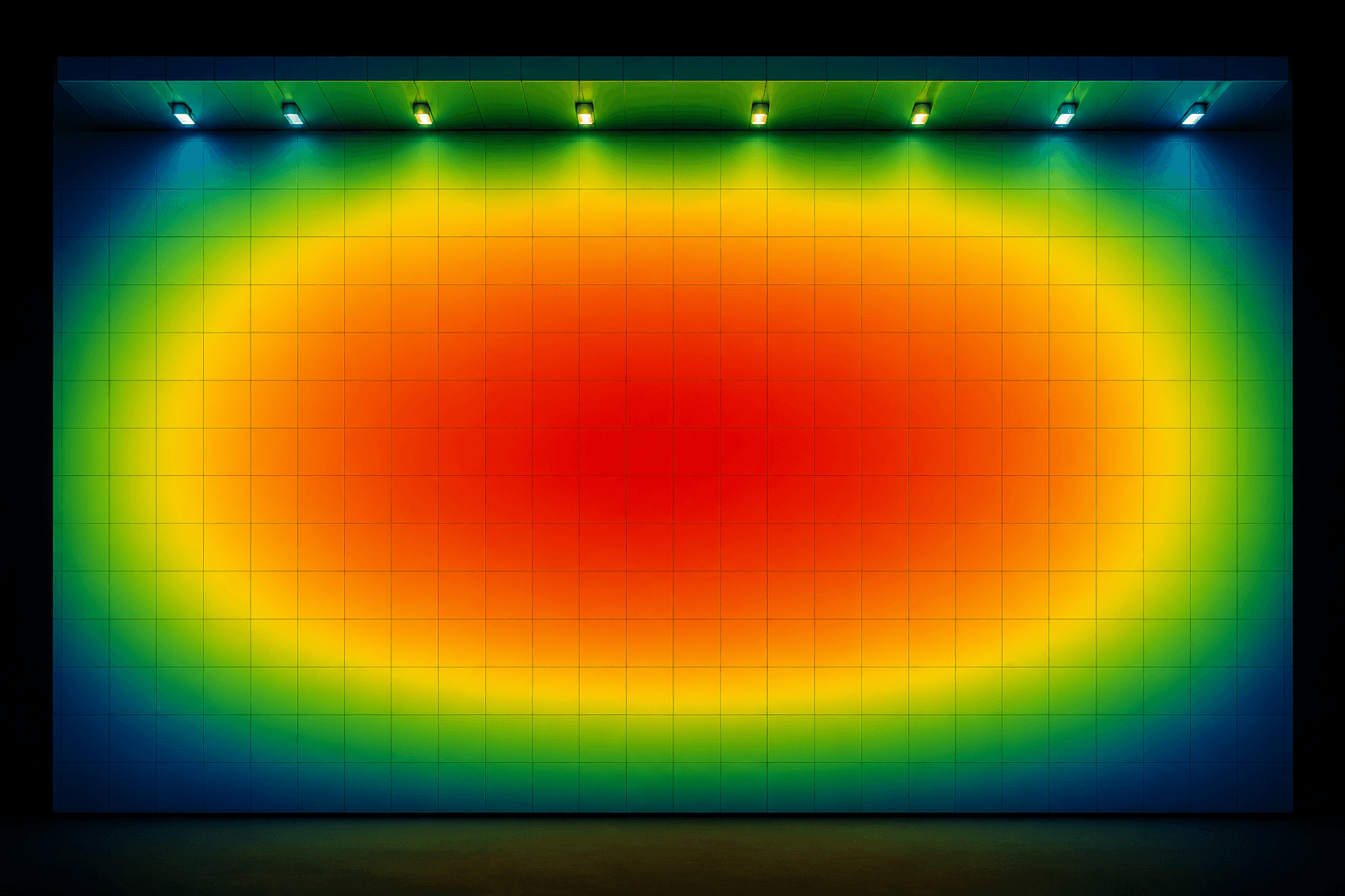 Celebright diffused lens creating even light distribution with smooth coverage